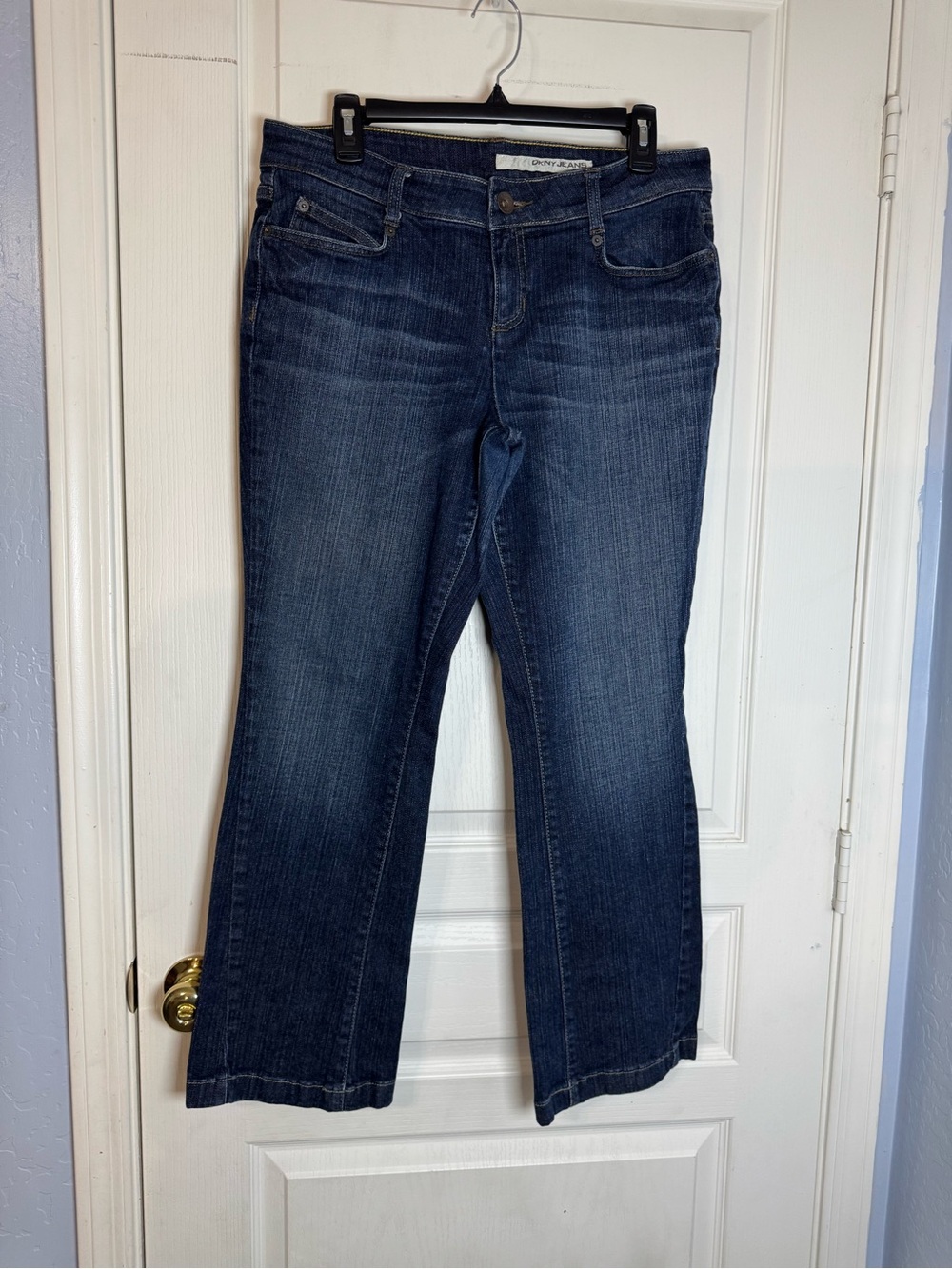 DKNY Women's Dark Blue Flare Jeans
